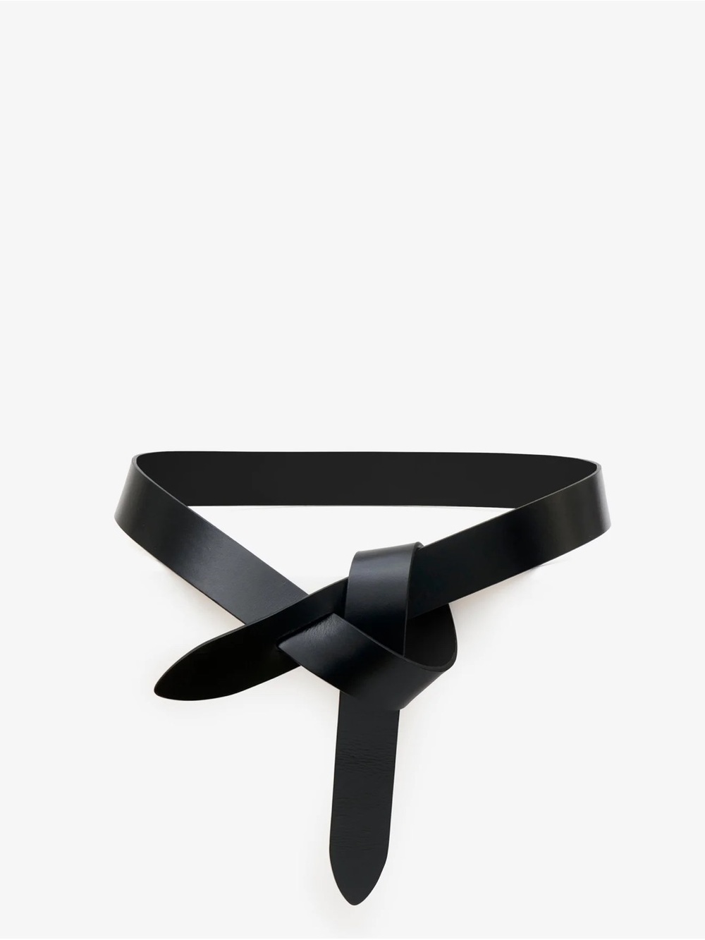 Isabel Marant Lecce Black Tie Up Leather Belt
